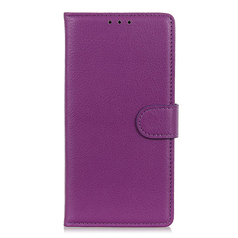 Custodia Portafoglio In Pelle Cover con Supporto L09 per Motorola Moto Edge Viola