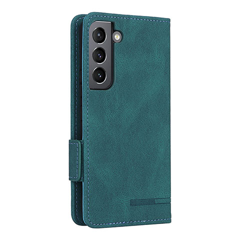 Custodia Portafoglio In Pelle Cover con Supporto L09Z per Samsung Galaxy S22 5G Verde