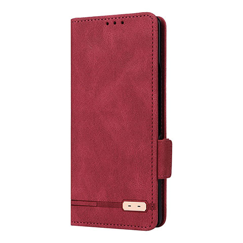 Custodia Portafoglio In Pelle Cover con Supporto L09Z per Samsung Galaxy Z Fold2 5G Rosso