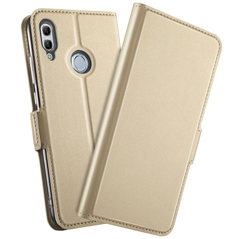 Custodia Portafoglio In Pelle Cover con Supporto L10 per Huawei Honor 10 Lite Oro