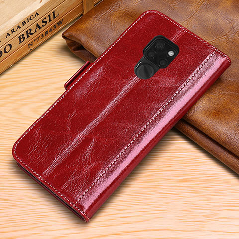 Custodia Portafoglio In Pelle Cover con Supporto L10 per Huawei Mate 20 Rosso