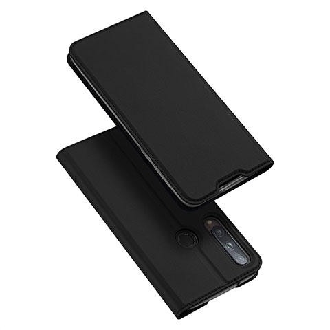 Custodia Portafoglio In Pelle Cover con Supporto L10 per Huawei Y7p Nero