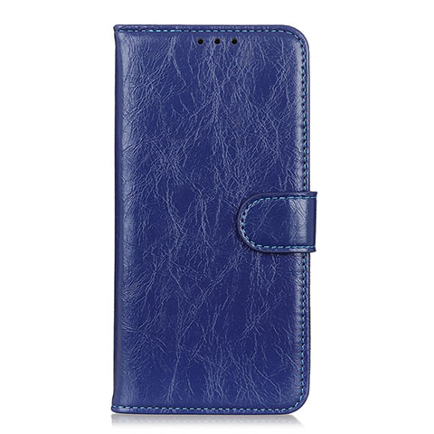 Custodia Portafoglio In Pelle Cover con Supporto L10 per Xiaomi Mi 10 Lite Blu