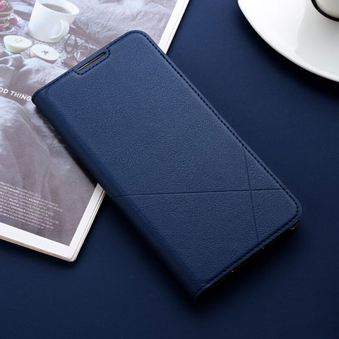 Custodia Portafoglio In Pelle Cover con Supporto L11 per Huawei Honor 10 Lite Blu