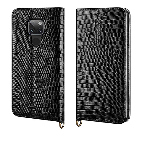 Custodia Portafoglio In Pelle Cover con Supporto L11 per Huawei Mate 20 Nero