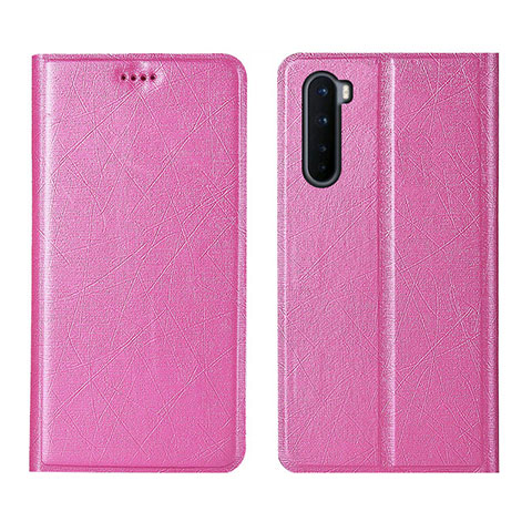 Custodia Portafoglio In Pelle Cover con Supporto L11 per OnePlus Nord Rosa