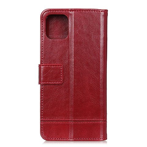 Custodia Portafoglio In Pelle Cover con Supporto L15 per Huawei Honor 30S Rosso Rosa