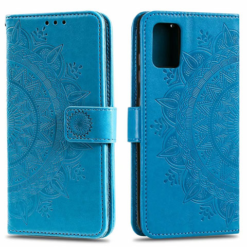 Custodia Portafoglio In Pelle Cover con Supporto L15 per Samsung Galaxy A51 5G Cielo Blu