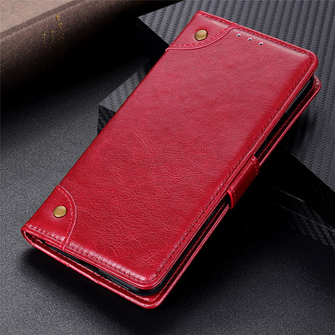 Custodia Portafoglio In Pelle Cover con Supporto L15 per Xiaomi Mi 10 Ultra Rosso