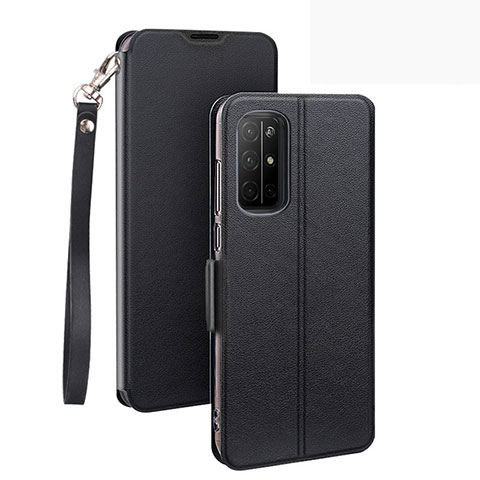 Custodia Portafoglio In Pelle Cover con Supporto L22 per Huawei Honor 30S Nero