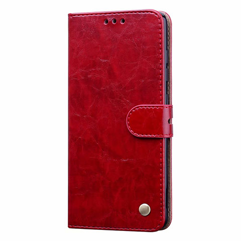 Custodia Portafoglio In Pelle Cover con Supporto L23 per Samsung Galaxy A71 5G Rosso