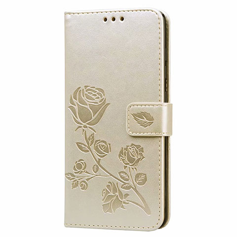 Custodia Portafoglio In Pelle Cover con Supporto L24 per Samsung Galaxy A71 5G Oro