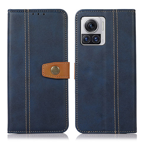 Custodia Portafoglio In Pelle Cover con Supporto M01L per Motorola Moto Edge X30 Pro 5G Blu