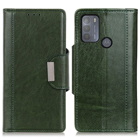 Custodia Portafoglio In Pelle Cover con Supporto M01L per Motorola Moto G50 Verde