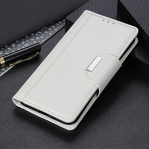 Custodia Portafoglio In Pelle Cover con Supporto M01L per Samsung Galaxy M32 5G Bianco