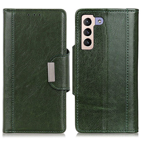 Custodia Portafoglio In Pelle Cover con Supporto M01L per Samsung Galaxy S21 5G Verde