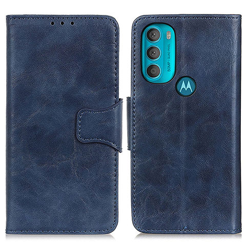 Custodia Portafoglio In Pelle Cover con Supporto M02L per Motorola Moto G71 5G Blu