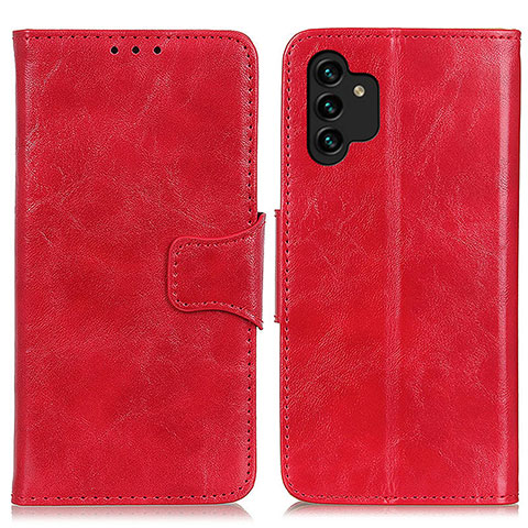 Custodia Portafoglio In Pelle Cover con Supporto M02L per Samsung Galaxy A04s Rosso