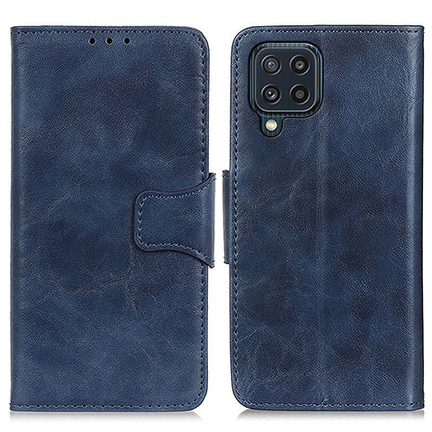 Custodia Portafoglio In Pelle Cover con Supporto M02L per Samsung Galaxy M32 4G Blu