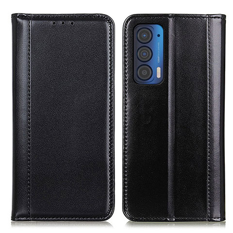 Custodia Portafoglio In Pelle Cover con Supporto M05L per Motorola Moto Edge (2021) 5G Nero