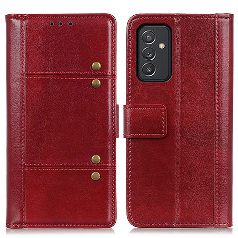 Custodia Portafoglio In Pelle Cover con Supporto M06L per Samsung Galaxy A25 5G Rosso