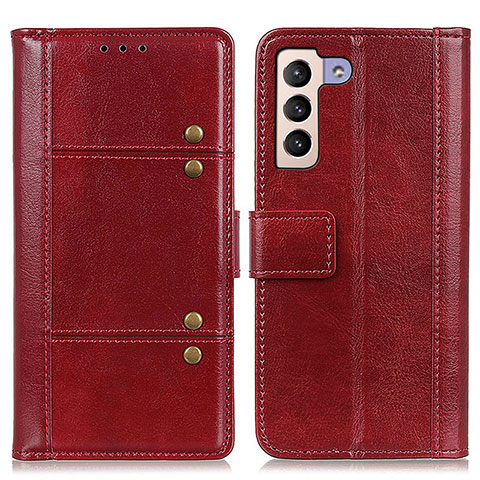 Custodia Portafoglio In Pelle Cover con Supporto M06L per Samsung Galaxy S23 5G Rosso