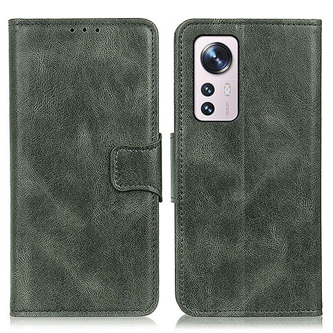 Custodia Portafoglio In Pelle Cover con Supporto M06L per Xiaomi Mi 12S 5G Verde