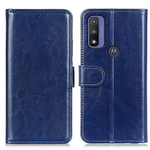 Custodia Portafoglio In Pelle Cover con Supporto M07L per Motorola Moto G Pure Blu