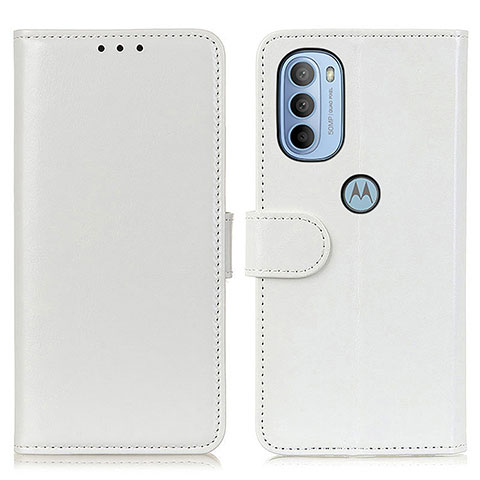 Custodia Portafoglio In Pelle Cover con Supporto M07L per Motorola Moto G31 Bianco