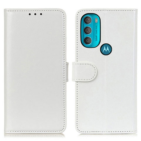 Custodia Portafoglio In Pelle Cover con Supporto M07L per Motorola Moto G71 5G Bianco
