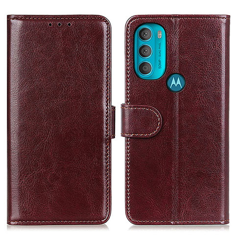 Custodia Portafoglio In Pelle Cover con Supporto M07L per Motorola Moto G71 5G Marrone