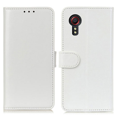 Custodia Portafoglio In Pelle Cover con Supporto M07L per Samsung Galaxy XCover 5 SM-G525F Bianco
