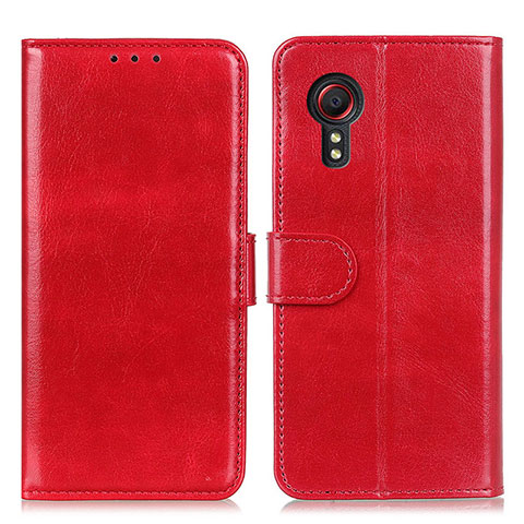 Custodia Portafoglio In Pelle Cover con Supporto M07L per Samsung Galaxy XCover 5 SM-G525F Rosso