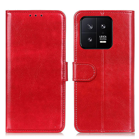 Custodia Portafoglio In Pelle Cover con Supporto M07L per Xiaomi Mi 13 Pro 5G Rosso