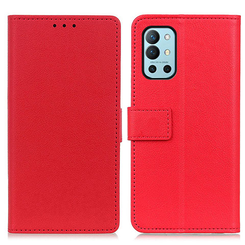 Custodia Portafoglio In Pelle Cover con Supporto M08L per OnePlus 9R 5G Rosso