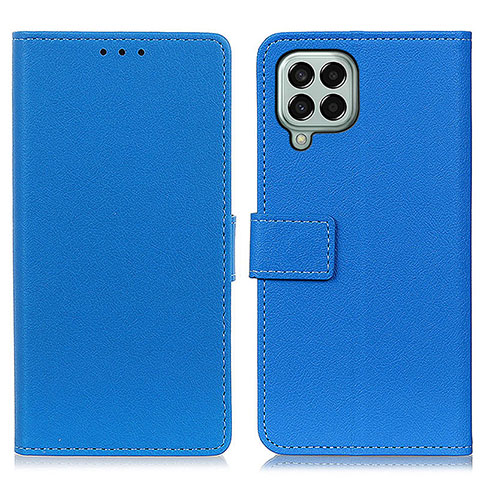 Custodia Portafoglio In Pelle Cover con Supporto M08L per Samsung Galaxy M33 5G Blu