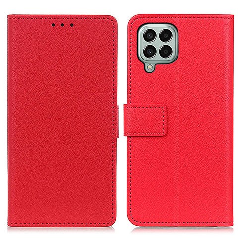 Custodia Portafoglio In Pelle Cover con Supporto M08L per Samsung Galaxy M33 5G Rosso