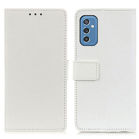 Custodia Portafoglio In Pelle Cover con Supporto M08L per Samsung Galaxy M52 5G Bianco