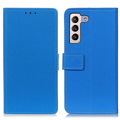 Custodia Portafoglio In Pelle Cover con Supporto M08L per Samsung Galaxy S21 5G Blu