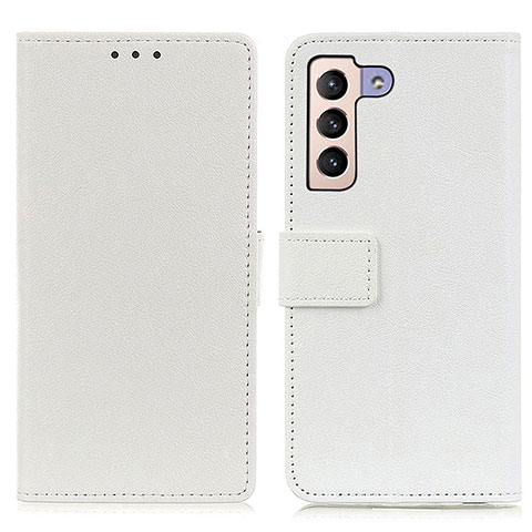 Custodia Portafoglio In Pelle Cover con Supporto M08L per Samsung Galaxy S23 5G Bianco