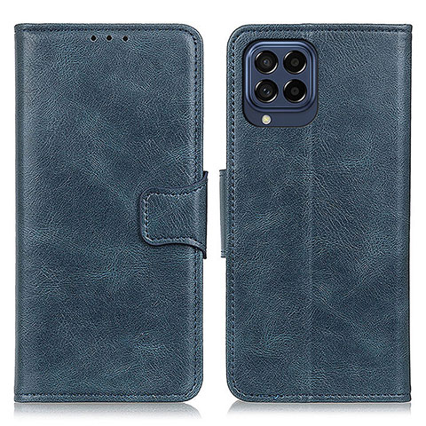 Custodia Portafoglio In Pelle Cover con Supporto M09L per Samsung Galaxy M53 5G Blu
