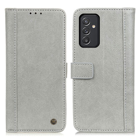 Custodia Portafoglio In Pelle Cover con Supporto M10L per Samsung Galaxy Quantum2 5G Grigio