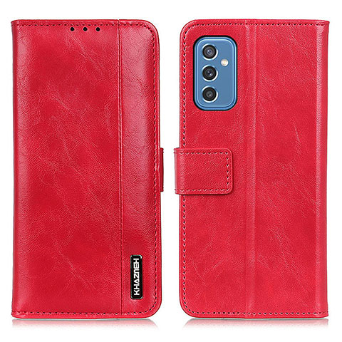 Custodia Portafoglio In Pelle Cover con Supporto M11L per Samsung Galaxy M52 5G Rosso