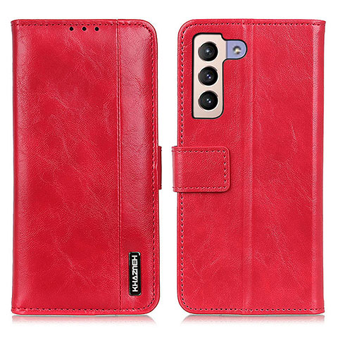 Custodia Portafoglio In Pelle Cover con Supporto M11L per Samsung Galaxy S21 5G Rosso