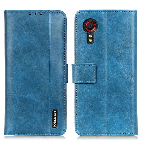 Custodia Portafoglio In Pelle Cover con Supporto M11L per Samsung Galaxy XCover 5 SM-G525F Blu