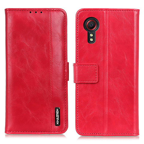 Custodia Portafoglio In Pelle Cover con Supporto M11L per Samsung Galaxy XCover 5 SM-G525F Rosso