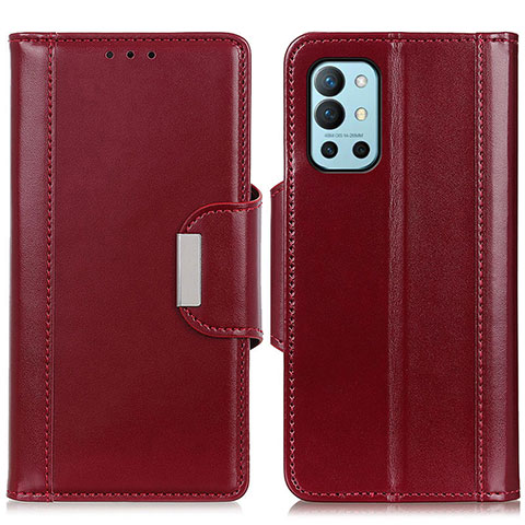 Custodia Portafoglio In Pelle Cover con Supporto M13L per OnePlus 9R 5G Rosso