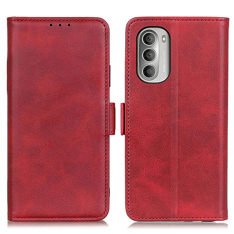 Custodia Portafoglio In Pelle Cover con Supporto M15L per Motorola Moto G Stylus (2022) 5G Rosso