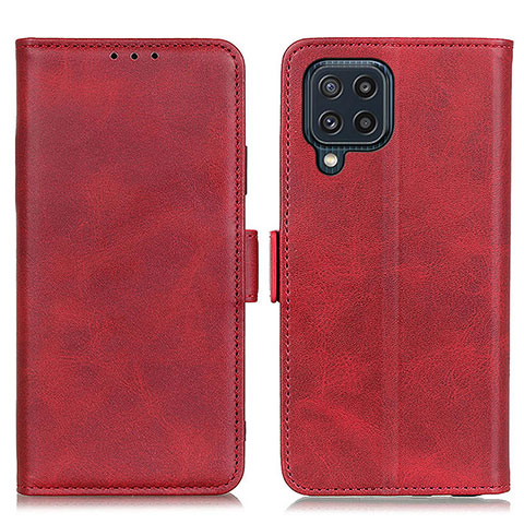 Custodia Portafoglio In Pelle Cover con Supporto M15L per Samsung Galaxy M32 4G Rosso