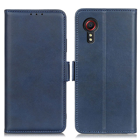 Custodia Portafoglio In Pelle Cover con Supporto M15L per Samsung Galaxy XCover 5 SM-G525F Blu